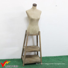 Wooden Stand Vintage Half Body Posing Female Mannequin